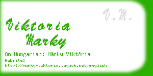 viktoria marky business card