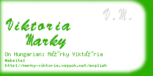 viktoria marky business card